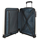 Darrahopens Home & Garden > Travel Pierre Cardin 65cm Medium Hard-Shell Suitcase Travel Luggage Bag - White