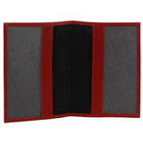 Darrahopens Home & Garden > Travel Pierre Cardin Slim Leather Passport Wallet Holder RFID Case Cover - Red