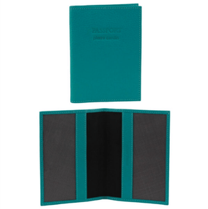 Darrahopens Home & Garden > Travel Pierre Cardin Slim Leather Passport Wallet Holder RFID Case Cover - Turquoise