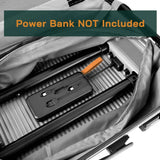 Darrahopens Home & Garden > Travel > Suitcases 24" Digital Weighing Scale and USB Charging Port Lightweight Luggage Suitcase Silver Black
