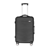 Darrahopens Home & Garden > Travel > Suitcases 24" Digital Weighing Scale and USB Charging Port Lightweight Luggage Suitcase Silver Black