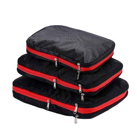 Darrahopens Home & Garden > Travel > Suitcases 3pcs Travel Luggage Packing Cubes Organizers & Storage Bag Set