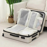 Darrahopens Home & Garden > Travel > Suitcases 6pcs Compression Packing Cubes Type B Travel Suitcase Organizer Storage Bags
