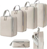Darrahopens Home & Garden > Travel > Suitcases 6pcs Packing Cubes Set Compression Bags & Organizers for Travel Suitcases