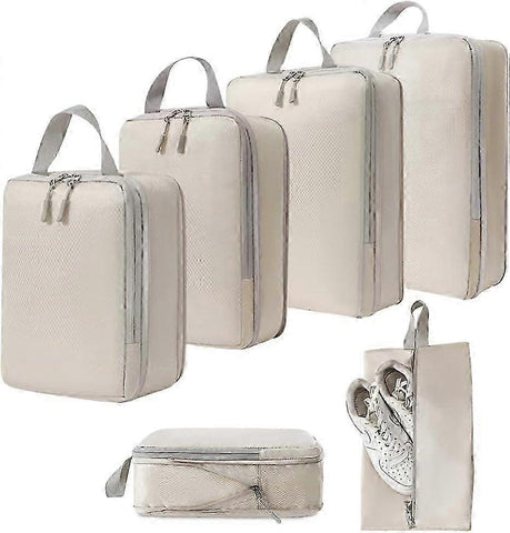 Darrahopens Home & Garden > Travel > Suitcases 6pcs Packing Cubes Set Compression Bags & Organizers for Travel Suitcases