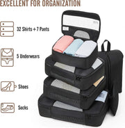Darrahopens Home & Garden > Travel > Suitcases 8pcs Travel Packing Cubes Set Suitcase Organizer for Travel Essentials