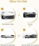 Darrahopens Home & Garden > Travel > Suitcases Compression Packing Cubes for Suitcase Extensible Organiser Set - Black