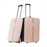 Darrahopens Home & Garden > Travel > Suitcases Foldable Carry-On Luggage, 20-Inch Durable Travel Suitcase with Wheels – Sturdy, Compact & Portable for Travel, Business & Weekend Trips(Pink) In Australia - Darrahopens