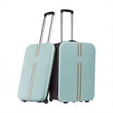 Darrahopens Home & Garden > Travel > Suitcases Foldable Carry-On Luggage, 20-Inch Durable Travel Suitcase with Wheels – Sturdy, Compact & Portable for Travel, Business & Weekend Trips(White) In Australia - Darrahopens