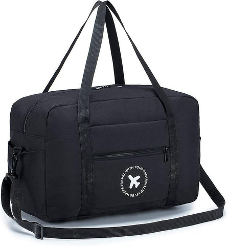 Darrahopens Home & Garden > Travel > Suitcases Foldable Under Seat Travel Bag Compatible with Ryanair Approved Size 40x20x25cm Cabin Bag Holder