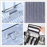 Darrahopens Home & Garden > Travel > Suitcases Luggage Cover - Transparent PVC Material - Waterproof and Scratch Resistant - Semi-transparent Luggage Cover - Suitable for Business Travel and Daily Use - 20