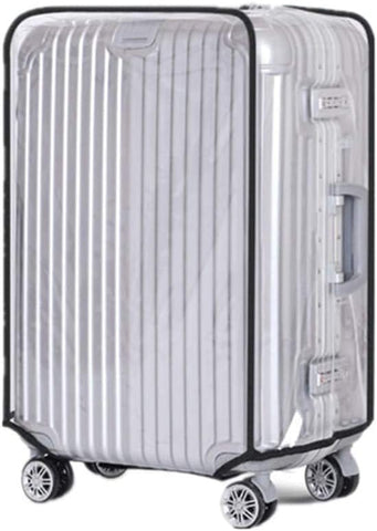 Darrahopens Home & Garden > Travel > Suitcases Luggage Cover - Transparent PVC Material - Waterproof and Scratch Resistant - Semi-transparent Luggage Cover - Suitable for Business Travel and Daily Use - 24