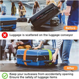 Darrahopens Home & Garden > Travel > Suitcases Luggage Strap Set 4-Piece Adjustable Cross Suitcase Strap Buckle Strap Red