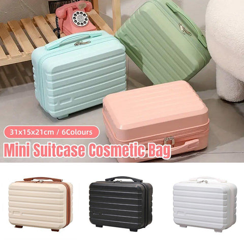 Darrahopens Home & Garden > Travel > Suitcases Portable 14 Inch Suitcase Mini Small Travel Storage Hand Gift Box - Green