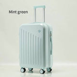 Darrahopens Home & Garden > Travel > Suitcases Smart Carry-On Luggage with Cup Holder & USB Charging Port - Mint green Color Spinner Suitcase for Travel Convenience  20 inch
