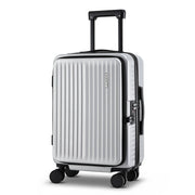Darrahopens Home & Garden > Travel > Suitcases Wanderlite 20" Luggage Suitcase Front Pocket Travel Carry On Dual TSA Silver