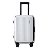 Darrahopens Home & Garden > Travel > Suitcases Wanderlite 20" Luggage Suitcase Front Pocket Travel Carry On Dual TSA White