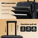 Darrahopens Home & Garden > Travel > Suitcases Wanderlite 20" Luggage Suitcase Front Pocket Travel Carry On TSA Black