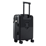 Darrahopens Home & Garden > Travel > Suitcases Wanderlite 20" Luggage Suitcase Front Pocket Travel Carry On TSA Black