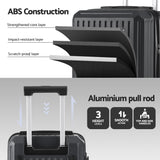 Darrahopens Home & Garden > Travel > Suitcases Wanderlite 20" Trunk Luggage Suitcase Travel Carry On TSA Lock Black