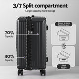 Darrahopens Home & Garden > Travel > Suitcases Wanderlite 20" Trunk Luggage Suitcase Travel Carry On TSA Lock Black
