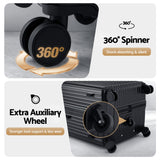 Darrahopens Home & Garden > Travel > Suitcases Wanderlite 28" Trunk Luggage Suitcase Travel 5 Wheels Type-C Port TSA Black