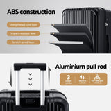 Darrahopens Home & Garden > Travel > Suitcases Wanderlite 28" Trunk Luggage Suitcase Travel 5 Wheels Type-C Port TSA Black