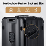 Darrahopens Home & Garden > Travel > Suitcases Wanderlite 28" Trunk Luggage Suitcase Travel 5 Wheels Type-C Port TSA Black