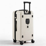 Darrahopens Home & Garden > Travel > Suitcases Wanderlite 28" Trunk Luggage Suitcase Travel 5 Wheels Type-C Port TSA Smoky White