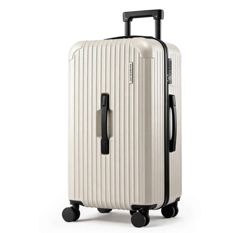 Darrahopens Home & Garden > Travel > Suitcases Wanderlite 28" Trunk Luggage Suitcase Travel 5 Wheels Type-C Port TSA Smoky White