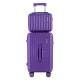 Darrahopens Home & Garden > Travel > Suitcases Wanderlite 2pcs Trunk Luggage Suitcase Travel Carry On TSA Lock 12" 20" Purple