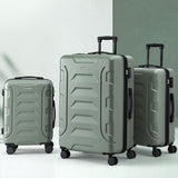 Darrahopens Home & Garden > Travel > Suitcases Wanderlite 3pcs Luggage Suitcase Set Trolley Travel TSA Lightweight Hard Case Grey Green