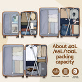 Darrahopens Home & Garden > Travel > Suitcases Wanderlite 5pcs Luggage Suitcase Set Trolley Travel TSA Lightweight Hard Case