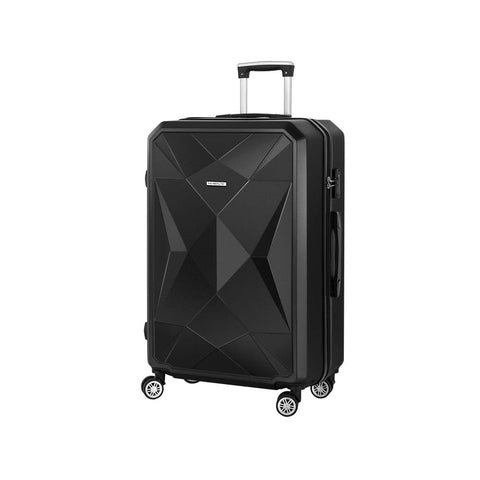 Darrahopens Home & Garden > Travel Wanderlite 28" Luggage Trolley Suitcase Carry On Travel Stoage Hardshell Black