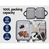 Darrahopens Home & Garden > Travel Wanderlite 2pc Luggage Trolley Suitcase 12" 28" Carry On Travel Stoage Hardshell