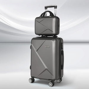 Darrahopens Home & Garden > Travel Wanderlite 2pc Luggage Trolley Suitcase 12
