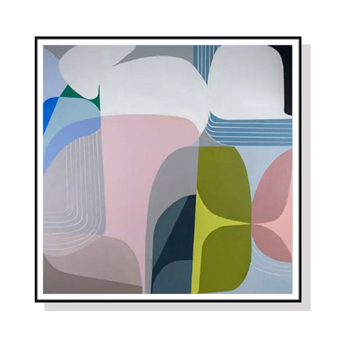 Darrahopens Home & Garden > Wall Art 100cmx100cm Skyways Black Frame Canvas Wall Art