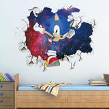 Darrahopens Home & Garden > Wall Art > 3D Wall Art 3D Sonic wall sticker children's room graffiti decoration 3D Brok