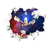 Darrahopens Home & Garden > Wall Art > 3D Wall Art 3D Sonic wall sticker children's room graffiti decoration 3D Brok