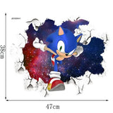 Darrahopens Home & Garden > Wall Art > 3D Wall Art 3D Sonic wall sticker children's room graffiti decoration 3D Brok