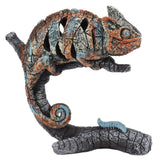 Darrahopens Home & Garden > Wall Art > 3D Wall Art Chameleon Statue Sculpture Resin Chameleon Wild Animal Figurine Ornament for Home Desktop Decoration In Australia - Darrahopens
