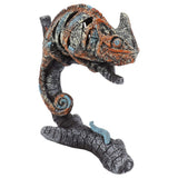 Darrahopens Home & Garden > Wall Art > 3D Wall Art Chameleon Statue Sculpture Resin Chameleon Wild Animal Figurine Ornament for Home Desktop Decoration In Australia - Darrahopens