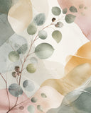 Darrahopens Home & Garden > Wall Art > 3D Wall Art Eucalyptus Reverie Floating Frame Canvas Wall Art - Portrait - 40W x 50H cm - Black In Australia - Darrahopens