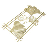 Darrahopens Home & Garden > Wall Art > 3D Wall Art Gold Metal Wall Decor Golden Leaf Wall Hanging Decor Art Sculpture with Frame for Living Room Office Home Hotel In Australia - Darrahopens