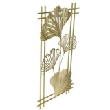 Darrahopens Home & Garden > Wall Art > 3D Wall Art Gold Metal Wall Decor Golden Leaf Wall Hanging Decor Art Sculpture with Frame for Living Room Office Home Hotel In Australia - Darrahopens