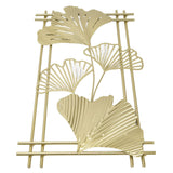 Darrahopens Home & Garden > Wall Art > 3D Wall Art Gold Metal Wall Decor Golden Leaf Wall Hanging Decor Art Sculpture with Frame for Living Room Office Home Hotel In Australia - Darrahopens