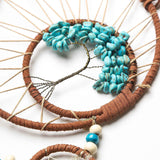 Darrahopens Home & Garden > Wall Art > 3D Wall Art Handmade Dream Catcher with Feathers, Bohemian Wall Hanging Wind Chime Decor