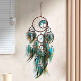 Darrahopens Home & Garden > Wall Art > 3D Wall Art Handmade Dream Catcher with Feathers, Bohemian Wall Hanging Wind Chime Decor