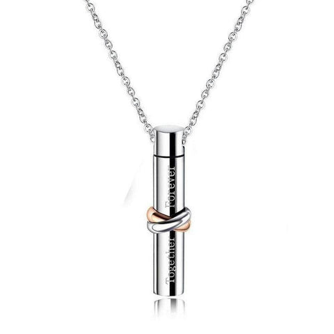 Darrahopens Home & Garden > Wall Art > 3D Wall Art Pet Urn Necklace Pendant Titanium Steel Jewelry