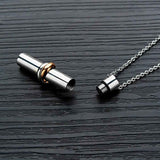 Pet Urn Necklace Pendant Titanium Steel Jewelry